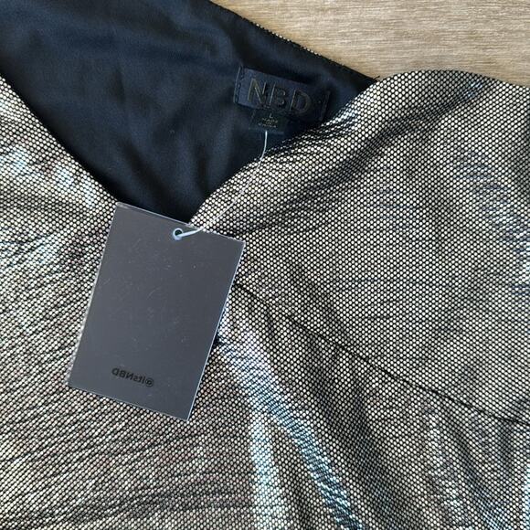 NBD Revolve Aoki Dress in Silver SIZE: L - Picture 6 of 8